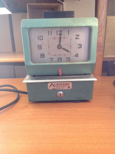 Vintage Acroprint Time Recorder Co. Time Clock