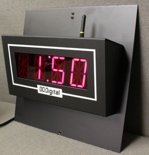 Ies dc digital wireless angled dc-25alw wall clocks for sale
