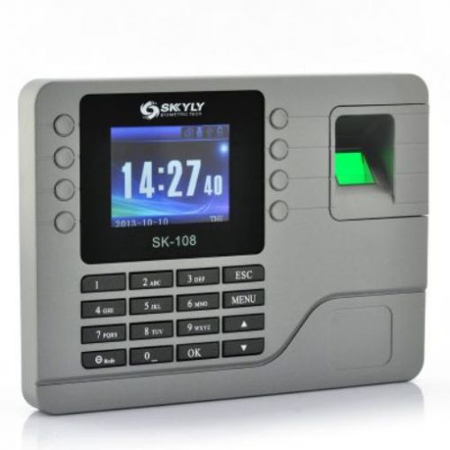 NEW Color Screen Fingerprint Time Attendance System - 2.8 Inch  80000 Capacity R