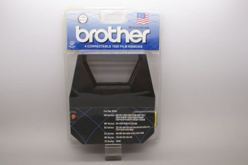 4 PK. 7020 BROTHER CORRECTABLE BLACK FILM RIBBONS EM/WP/CE/CX/HR &amp; TS SERIES