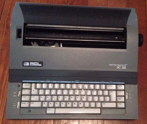Smith Corona Spell Right II Dictionary SC 125 Electric Typewriter w Cover Tested
