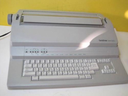 Brother EM-530 Pro. Business Class Electronic Typewriter w/ Dust Cover Used