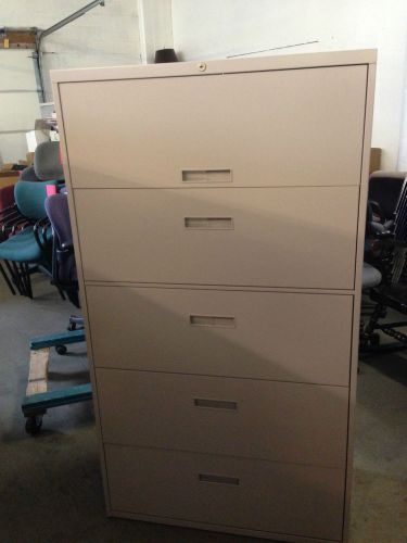 ***LOT OF 3 5DRAWER LATERAL FILES by STEELCASE OFFICE FURN MODEL 836561HF 36&#034;W**