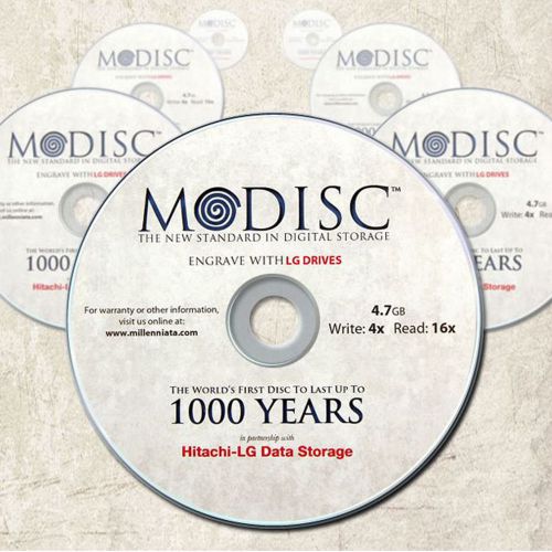 Millenniata Permanent Data Storage M-DISC MDISC DVD-R 4.7GB Blank Backup Disk
