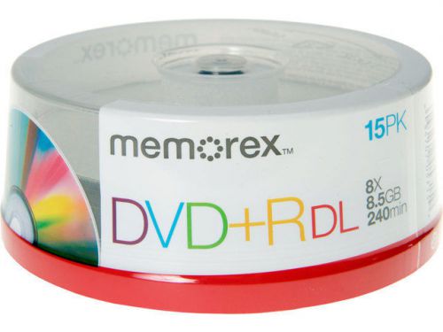 Memorex - 15 x DVD+R DL - 8.5 GB ( 240min ) 8x