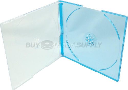 5.2mm Slimline Blue Color Double 2 Discs CD Jewel Case - 200 Pack
