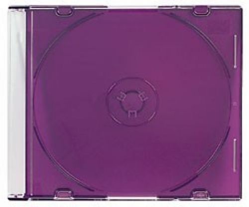 100 SLIM PURPLE Color CD Jewel Cases