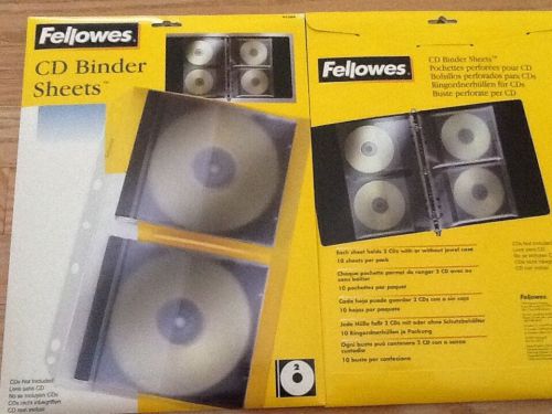 Fellowes CD Binder Sheets new