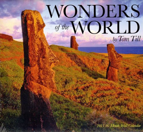 Wonders of the World - 2015 16 Month  WALL CALENDAR - 12x11
