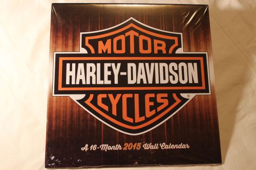 Harley Davidson 2015 Wall Calendar  16 month Motorcycle Calendar
