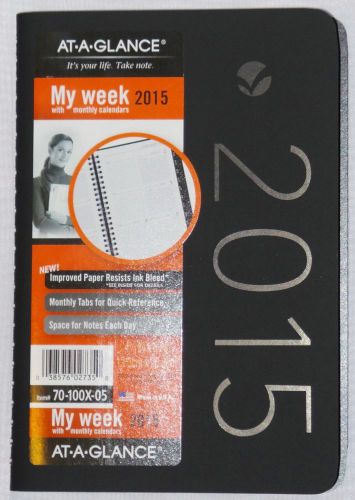 At-a-glance 2015 my week #70-100x-05 professional appointments planner calendar for sale