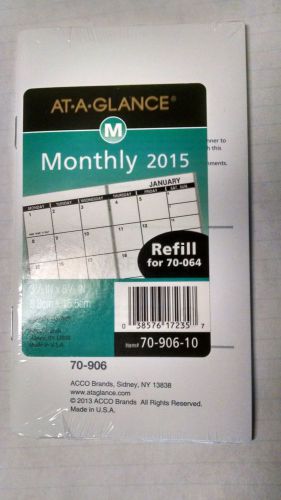 AT-A-GLANCE MONTHLY 2015 REFILL FOR 70-064 BOOK