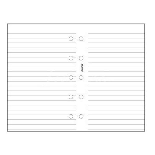 Filofax Mini White Ruled Notepaper Organiser Insert Refill Accessory 513008