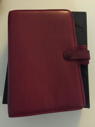 Vintage Filofax Portland Red Personal Size Great Condition