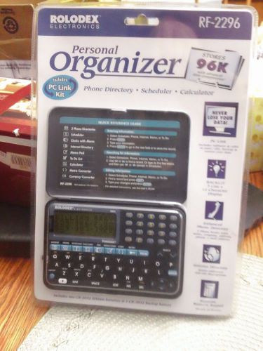 ROLODEX ELECTRONICS RF-2296 PERSONAL ORGANIZER-STORES 96k~MIB