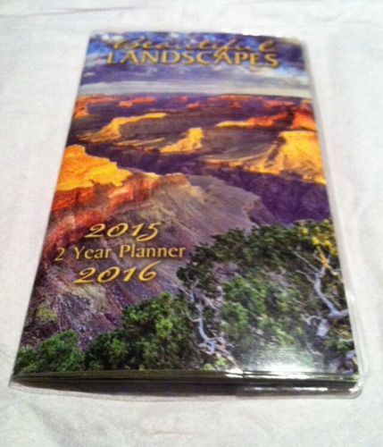 2 Year Planner 2015-2016 Beautiful Landscapes Pocket/ Purse Size