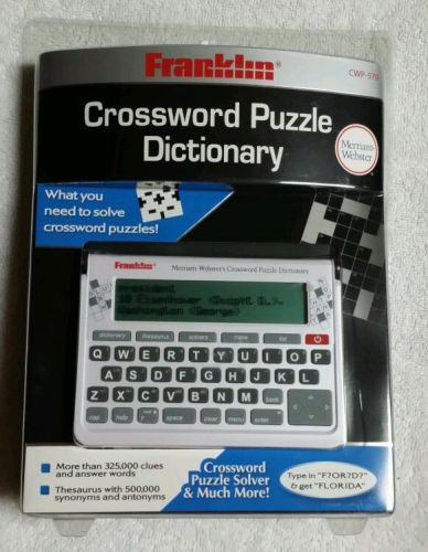 FRANKLIN ELECTRONIC CWP-570 MW CROSSWORD PUZZLE DICTIONARY