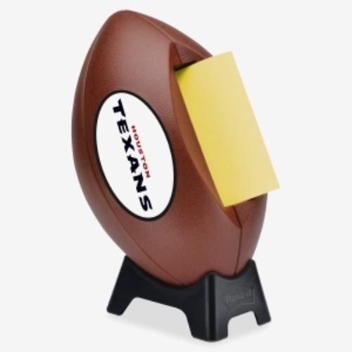 Post-it popup football team logo note dispenser - 3&#034; x 3&#034; - holds 50 (fb330hou) for sale