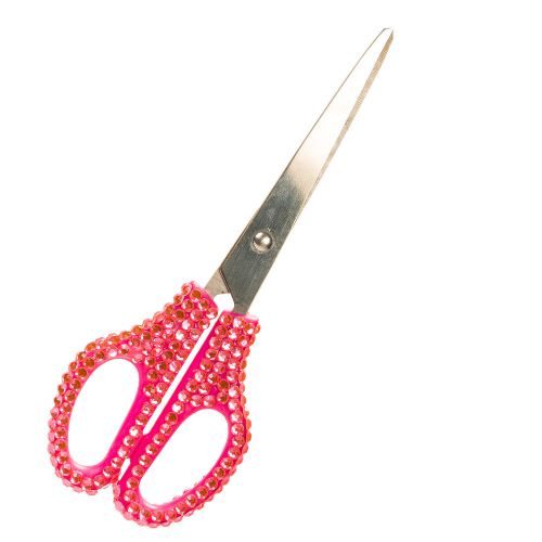 Women&#039;s pink crystal utility scissors - crystalized &amp; sharp cutting scissors! for sale