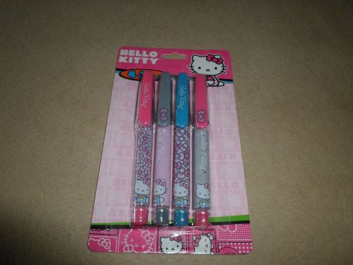Pack of 4 sanrio hello kitty mini gel pens by horizon group usa, new in package! for sale