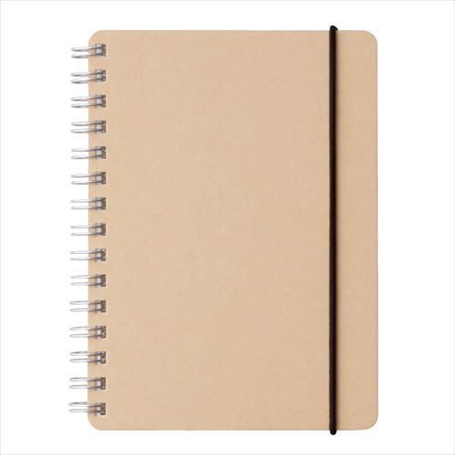 MUJI Recycling high-quality paper Double ring notebook dot grid A6 70 sheets