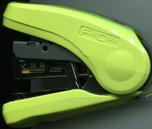 Max Flat Clinch Light Green Stapler # HD-10FL