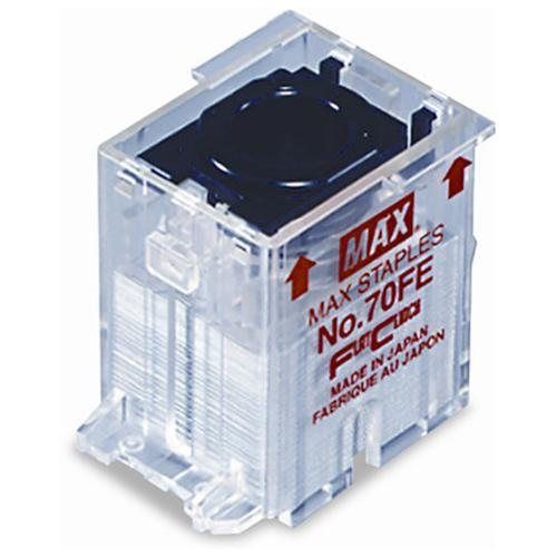 Max® Staple Cartridge for EH-70F Flat-Clinch Electric Stapler, 5,000/Box