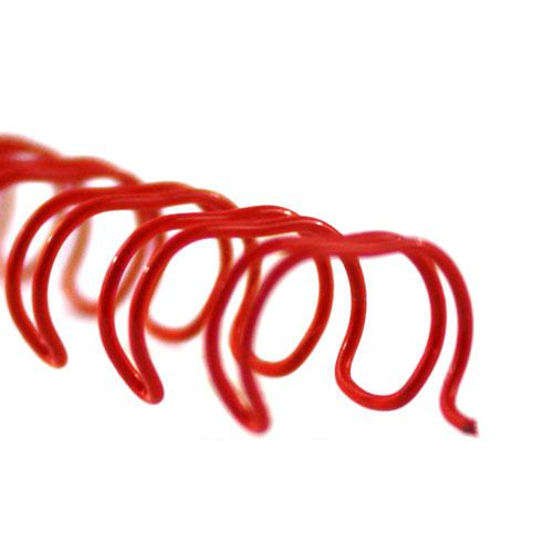 1/2&#034; Red 2:1 Pitch Twin Loop Wire Binding Spines Free Shipping