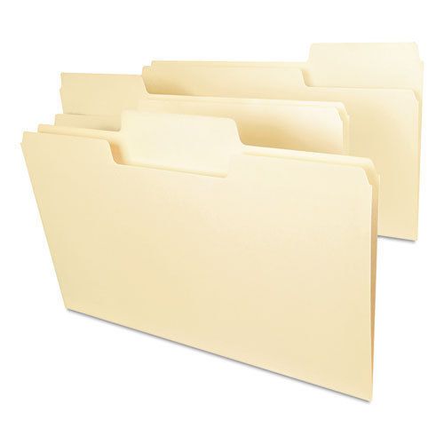 Supertab heavyweight folder, manila, 1/3 cut, legal, 50/bx for sale
