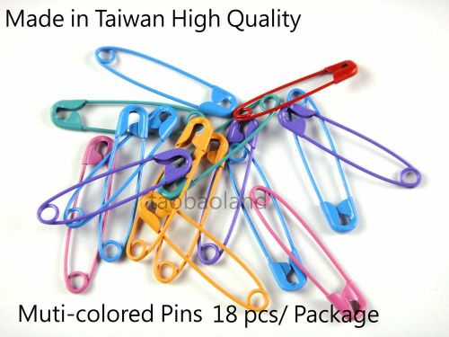 18 pcs muticolored School Business Home Stationery Brooch Pin Paperclip