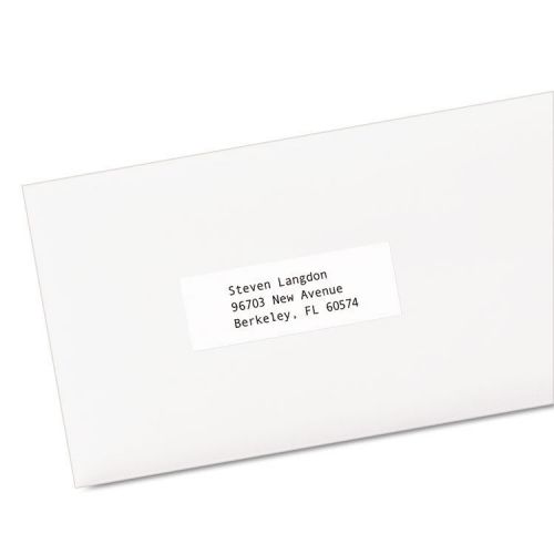 Avery White Mailing Removable adhesive labels, 1&#034; x 3&#034;, White - 16500 ct #5334