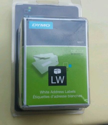 Dymo 30572 Address Labels, 1-1/8 x 3-1/2, White, 520/Pack