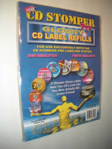 Avery 20-labels 98110 Glossy White CDlabels for CD Stomper Pro