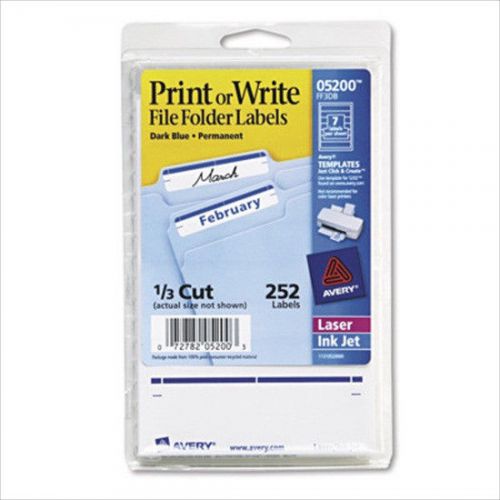 Avery Print or Write File Folder Labels 05200 New