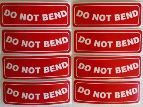 20 Do Not Bend Packaging Labels (Stickers)