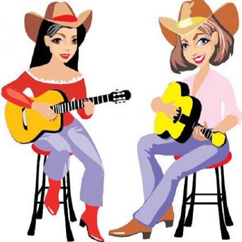 30 Custom Singing Cowgirls Personalized Address Labels