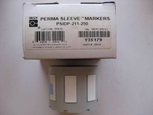 Brady psidp-211-250(w)  permasleve wire markers heat shrinkable for sale