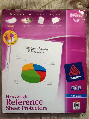 Avery Heavyweight Reference Sheet Protectors, Non-Glare 74102 (46 sheets left)