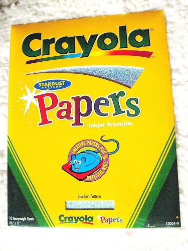 Crayola  Stardust  sparkling PAPER. Inkjet  printable. New sealed pack    #2