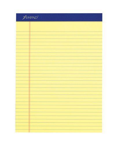 Ampad legal-ruled writing pad - 50 sheet - 15 lb - legal/wide ruled - (20220) for sale