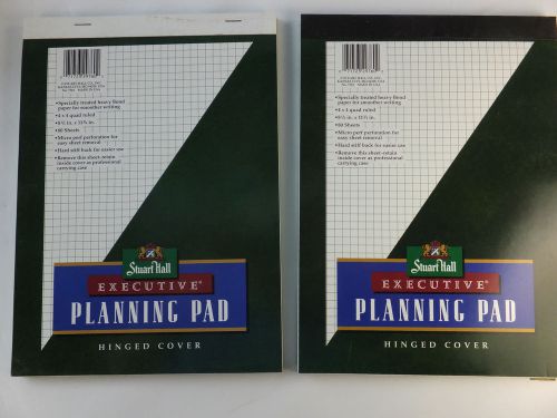 2 - 4X4 Graph Paper Pads Stuart Hall Executive Planning Pad 80 pgs.  8.5 X 11.75