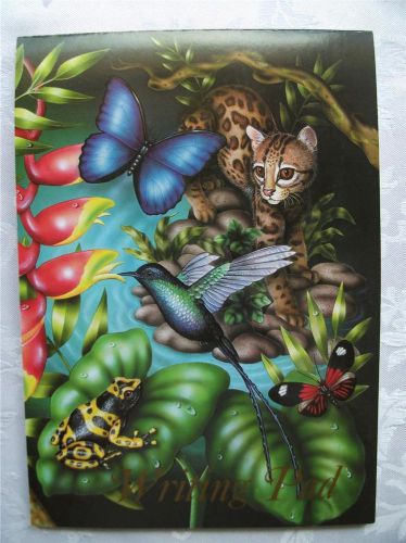 Writing Note Pad New Paper Jungle Animal for Letters Invites 30 Unlined Sheets