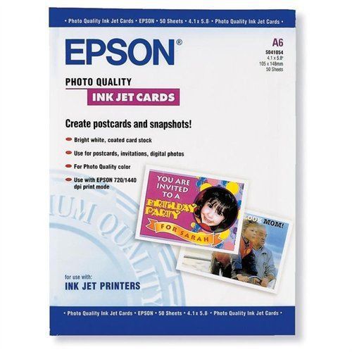 Epson heavyweight coated card - a6 - 4.1&#034; x 5.8&#034; - 190g/m - matte - (s041054) for sale