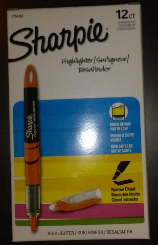 Sharpie Liquid Orange Highlighters Box of 12 NEW Narrow Chisel Tip