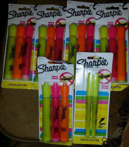 Lot of 5 Sharpie highlighters