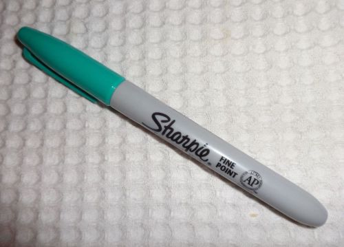 1 SHARPIE Permanent Marker - Fine Point  - BLUE GREEN - New!