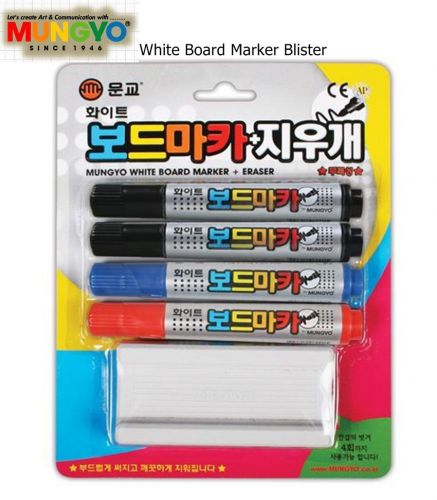 NEW Korea Mungyo White Board Marker pen + Eraser 3Colors