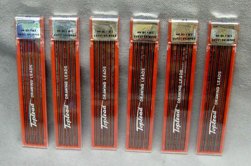 72 Toplead Mechanical Pencil Leads, 2H Hardness 2mm x 130mm, Drafting Leadholder