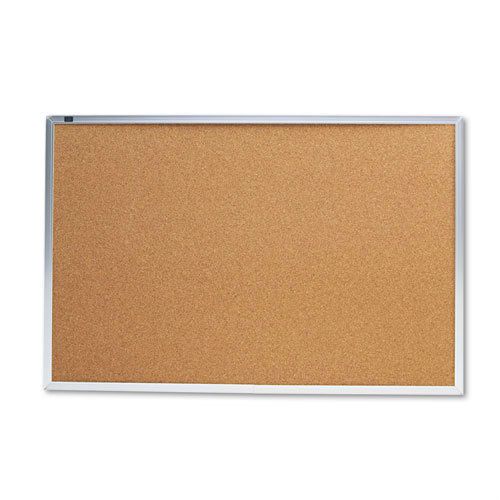 Quartet Cork Board 36x60&#034; Aluminum Frame