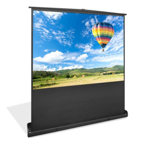 Pyle prjsf1009 100-inc standing portable easy roll-up pull-out projection screen for sale